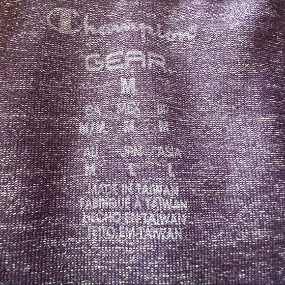 Champion Vapor Moisture Wicking Purple Fitted Quarter Zip  Pullover Size… - Picture 6 of 8